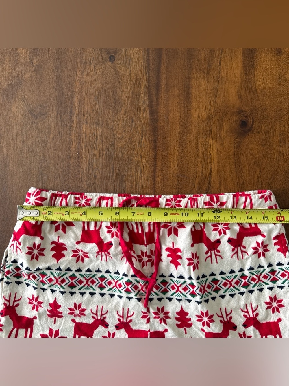 Hanna Andersson Unisex M Pajama Pants Relaxed Flannel Pockets Reindeer Lounge - Picture 6 of 7